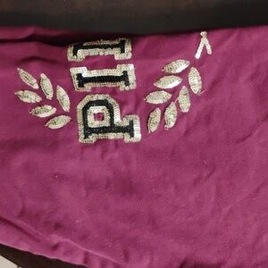 Maroon Workout Pants By Pink